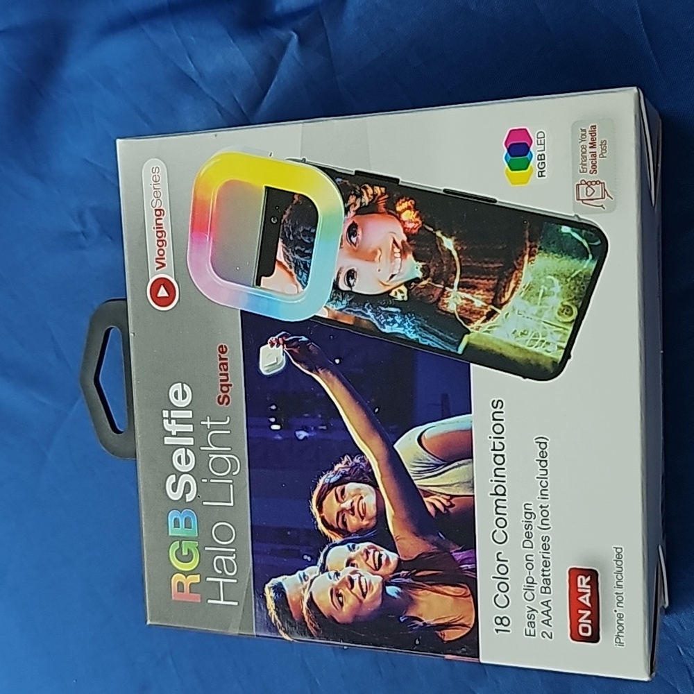 RGB Selfie Halo Light Square